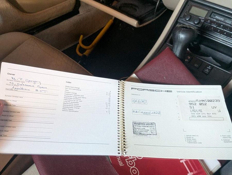 1987 Porsche 944 Turbo, history file 5